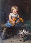 GOES, Hugo van der Meine Katzenlieblinge Spain oil painting artist